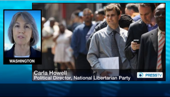 Libertarian Party Executive Director Carla Howell on PressTV