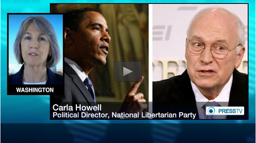 Libertarian Party Political Director Carla Howell on PressTV
