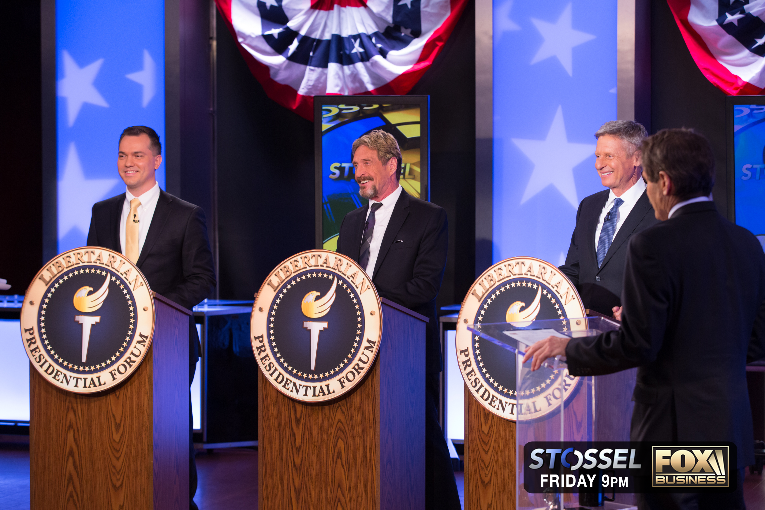 Libertarian presidential debate to air on Stossel Show Tonight