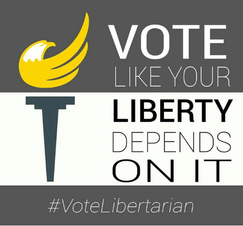 Vote like your liberty depends on it.