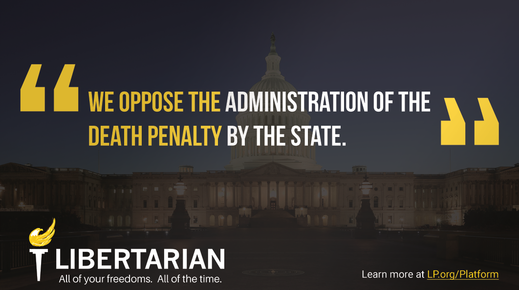 We oppose the administration of the death penalty by the state.