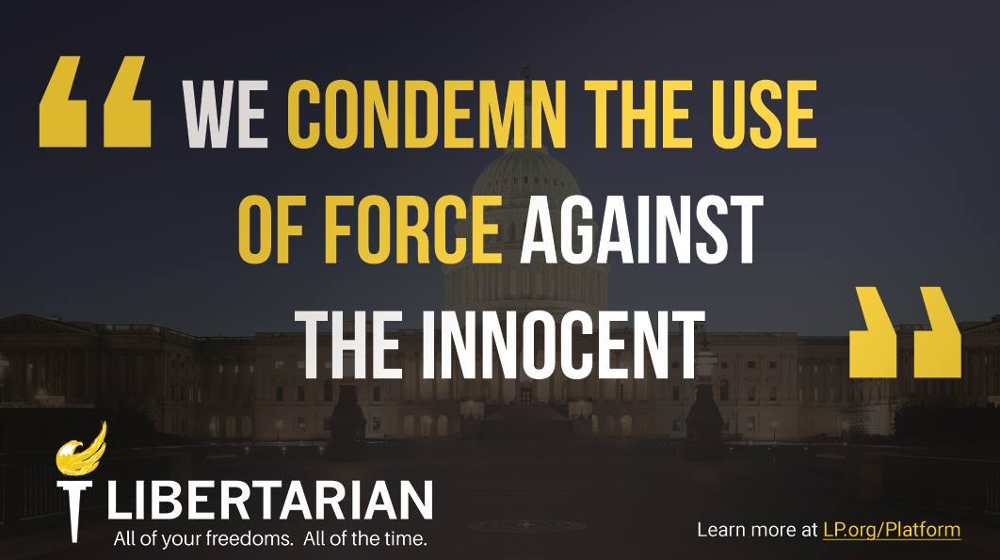 We condemn the use of force against the innocent.
