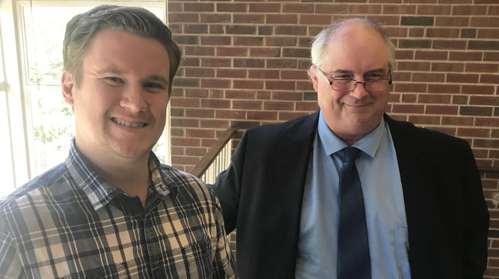 Bennett Morris and Christopher Howick, chair and vice chair of the McLean County affiliate of the Libertarian Party of Illinois.