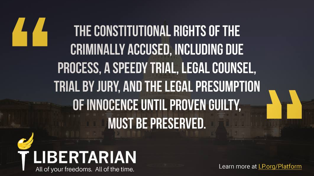The constitutional rights of the criminally accused, including due process, a speedy trial, legal counsel, trial by jury, and the legal presumption of innocence until proven guilty, must be preserved.