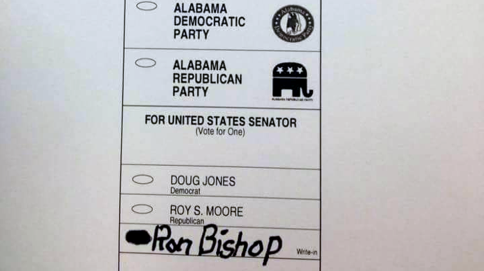 Write in Ron Bishop for Alabama Senator