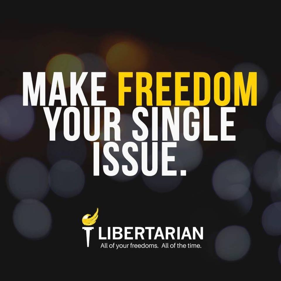 Make freedom your single issue.