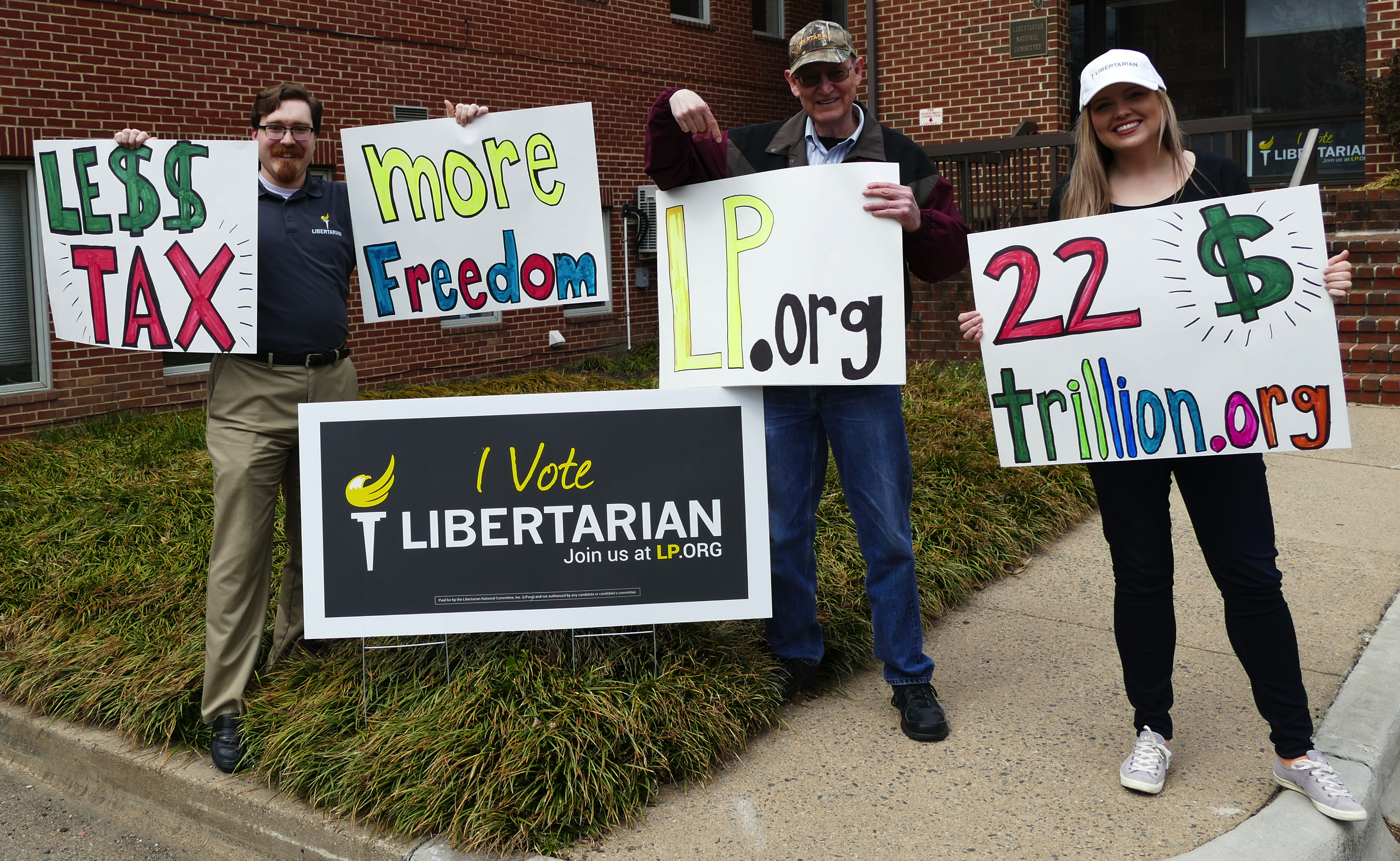 Libertarian Party Tax Day Protests