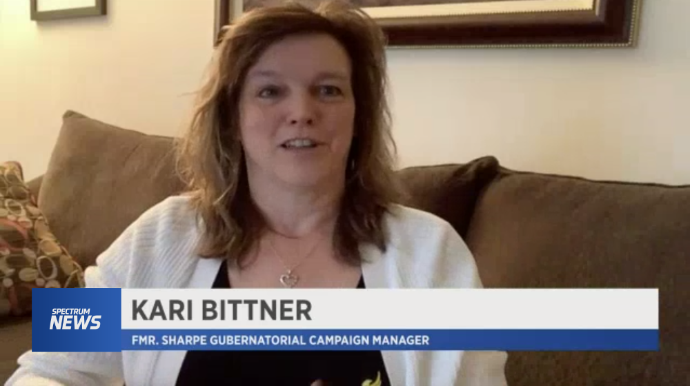 Former Larry Sharpe campaign manager Kari Bittner on Spectrum News.